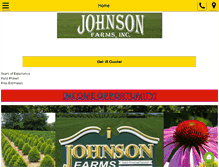 Tablet Screenshot of johnsonfarmsinc.com